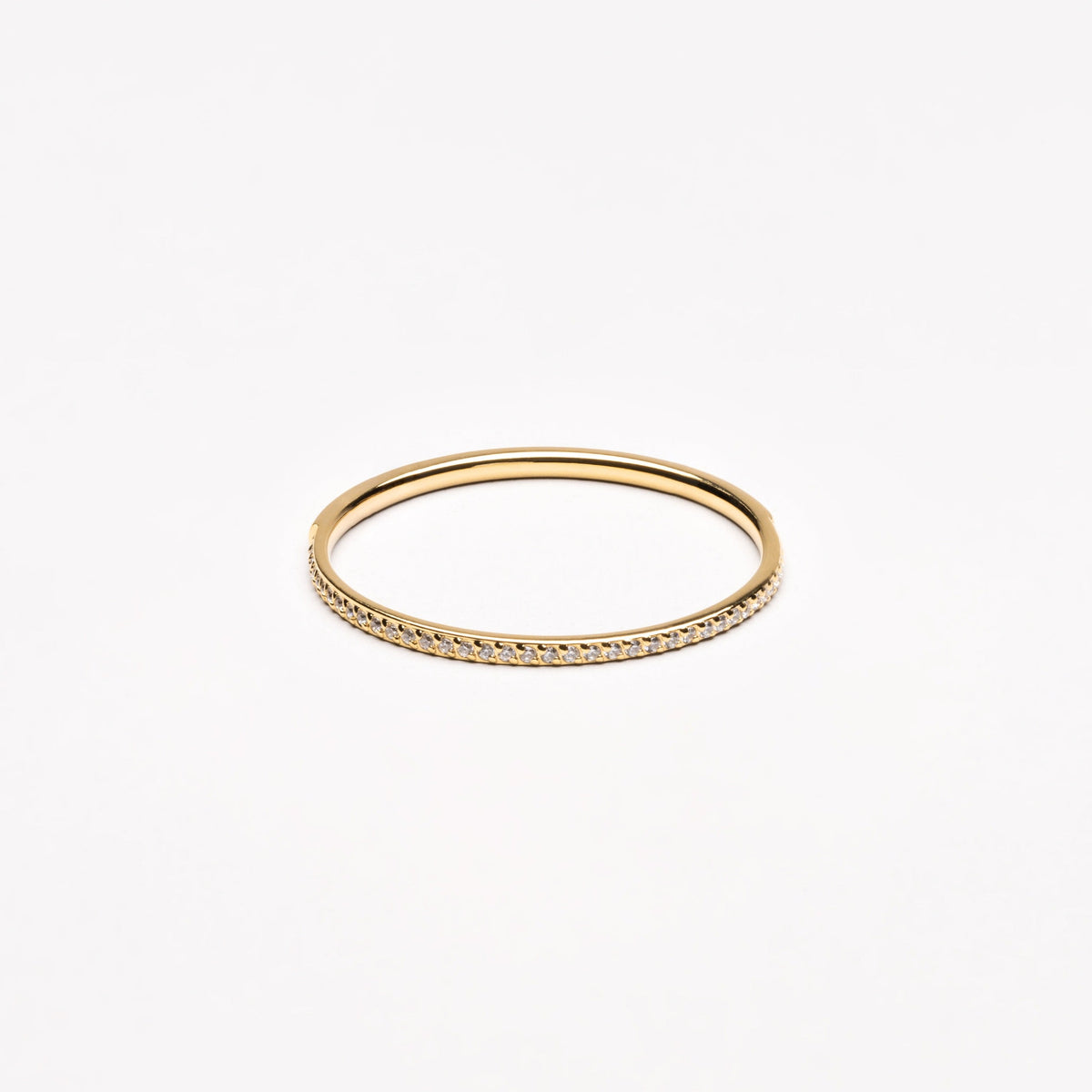 White zircon ring
