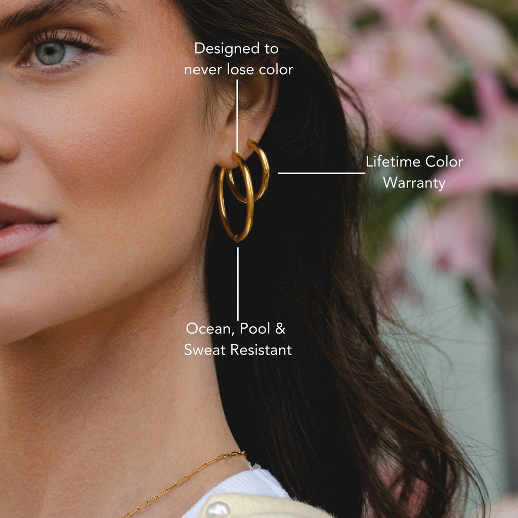 Wide Hoop Earrings