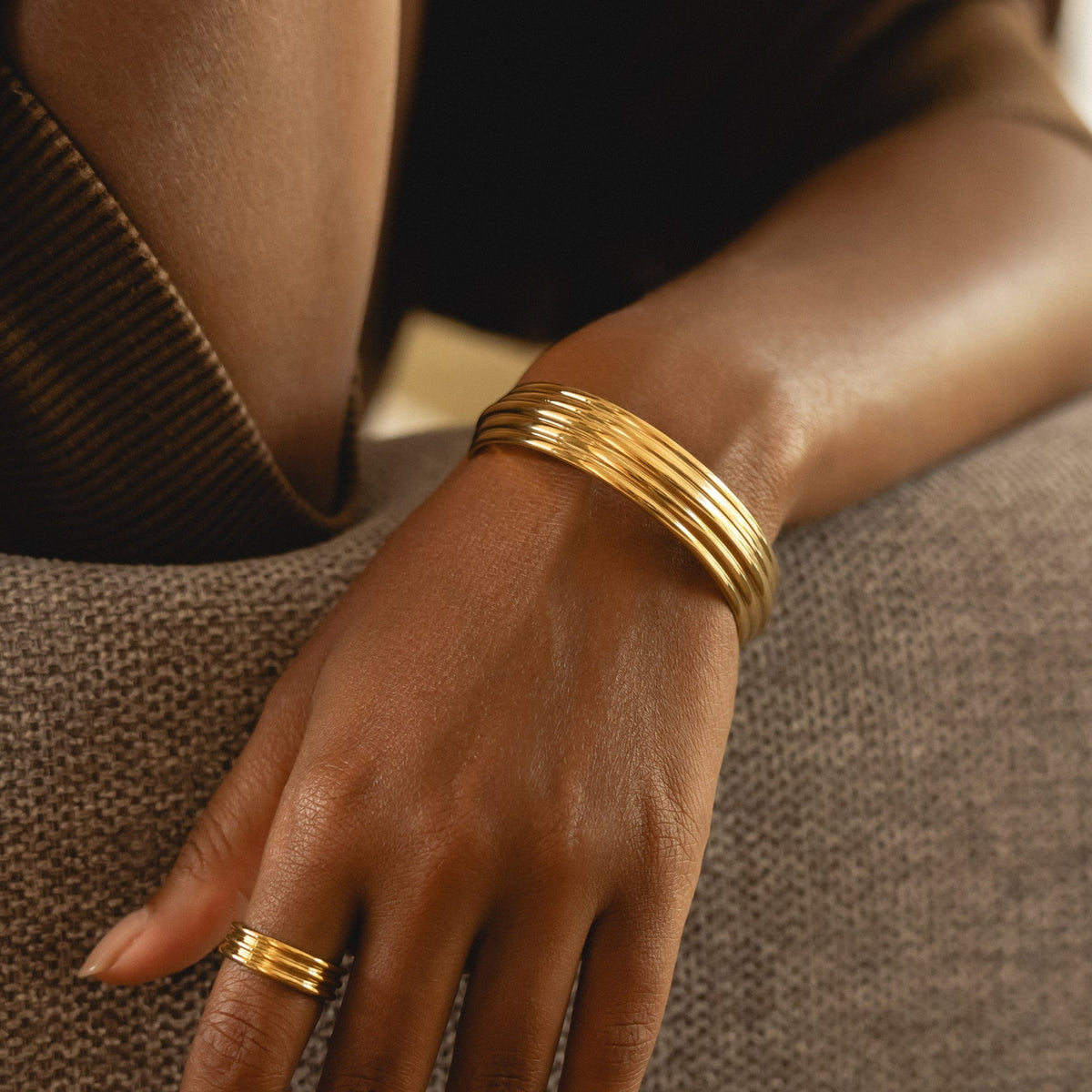 Wide Layered Cuff