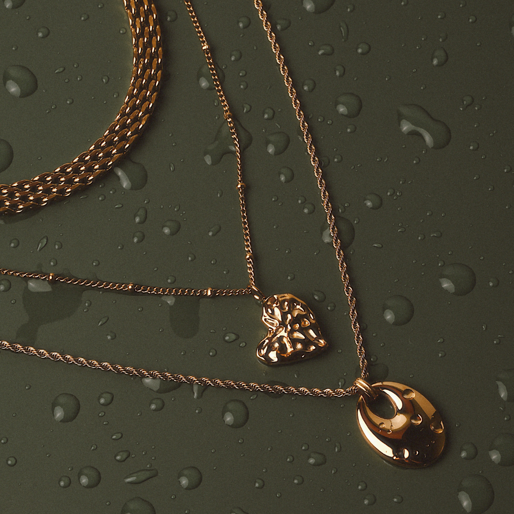 Woven Chain Texture Gold