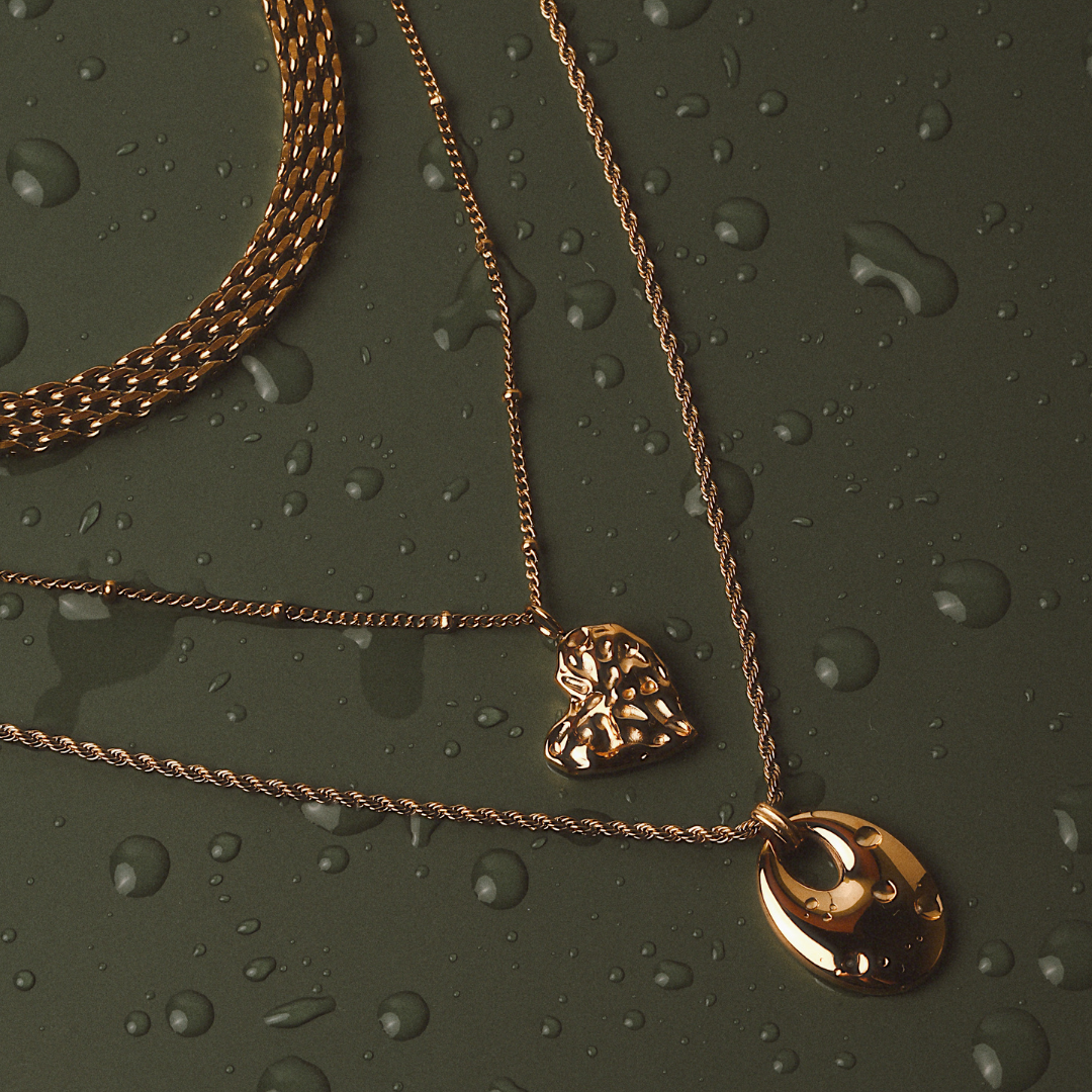 Woven Chain Texture Gold